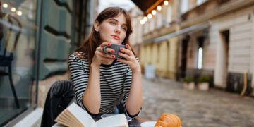 Finding the courage to approach a woman on a terrace